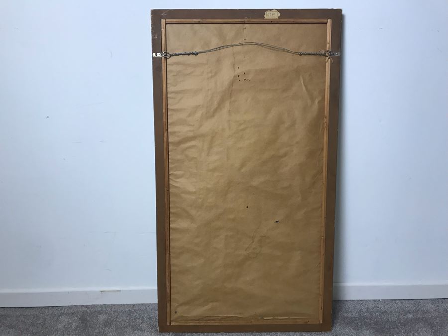 Vintage Italian Gilded Wooden Wall Mirror 18.5 X 33 - LJE [Photo 5]