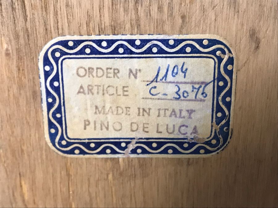 Vintage Italian Silvered And Gilded Wood Wall Mirror 23 X 47 - LJE [Photo 8]