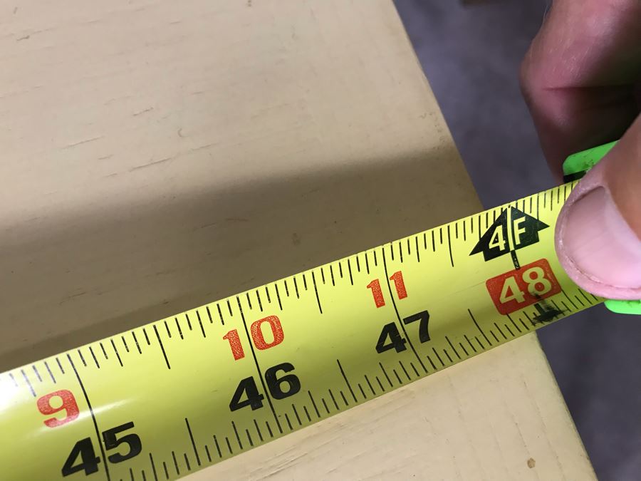 Shabby Chic Painted Drop Leaf Table With Drawer 48D X 10W W/O Leaves (16W X 2 Leaves) X 29.5H - LJE [Photo 9]