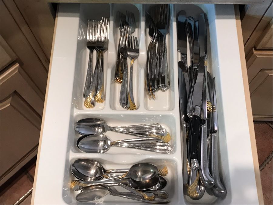 JUST ADDED - LENOX Stainless Steel Flatware Without Attached Tray - FRE