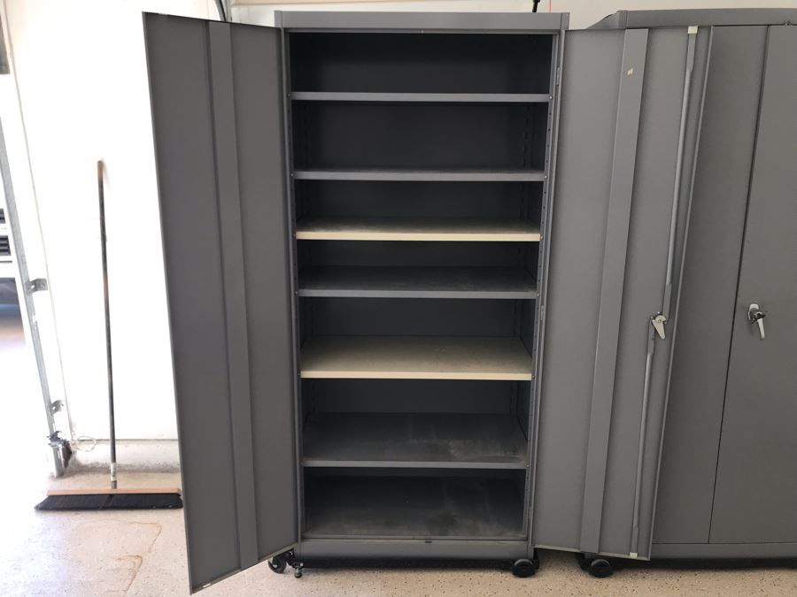 JUST ADDED Pair Of Metal With Attached Rolling Casters Each