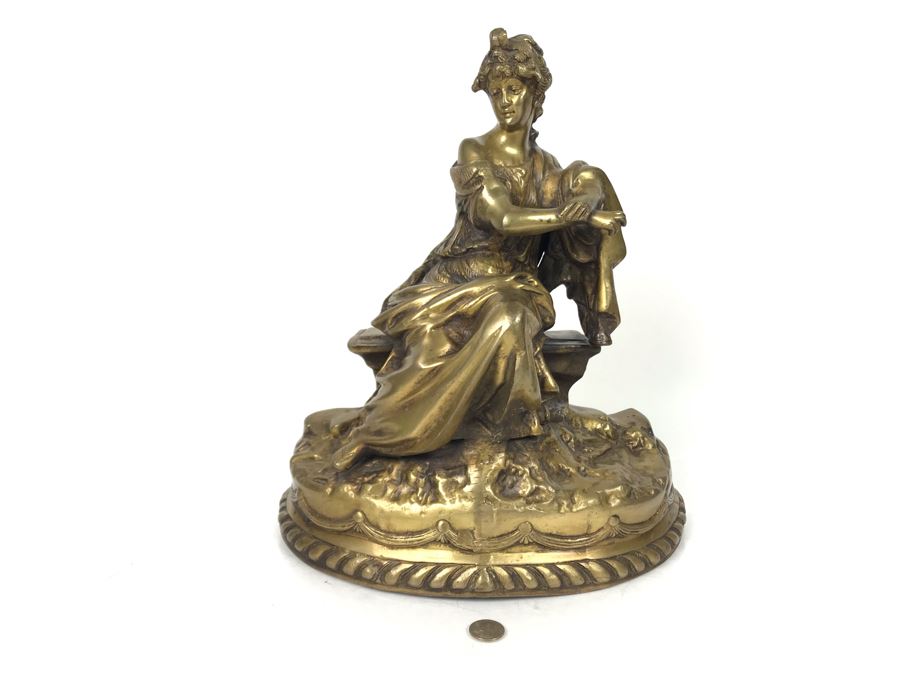 JUST ADDED - Brass Sculpture Of Woman 16H - FRE [Photo 2]