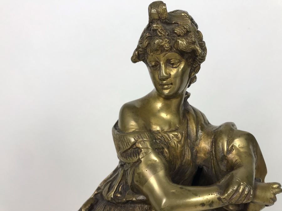JUST ADDED - Brass Sculpture Of Woman 16H - FRE [Photo 3]
