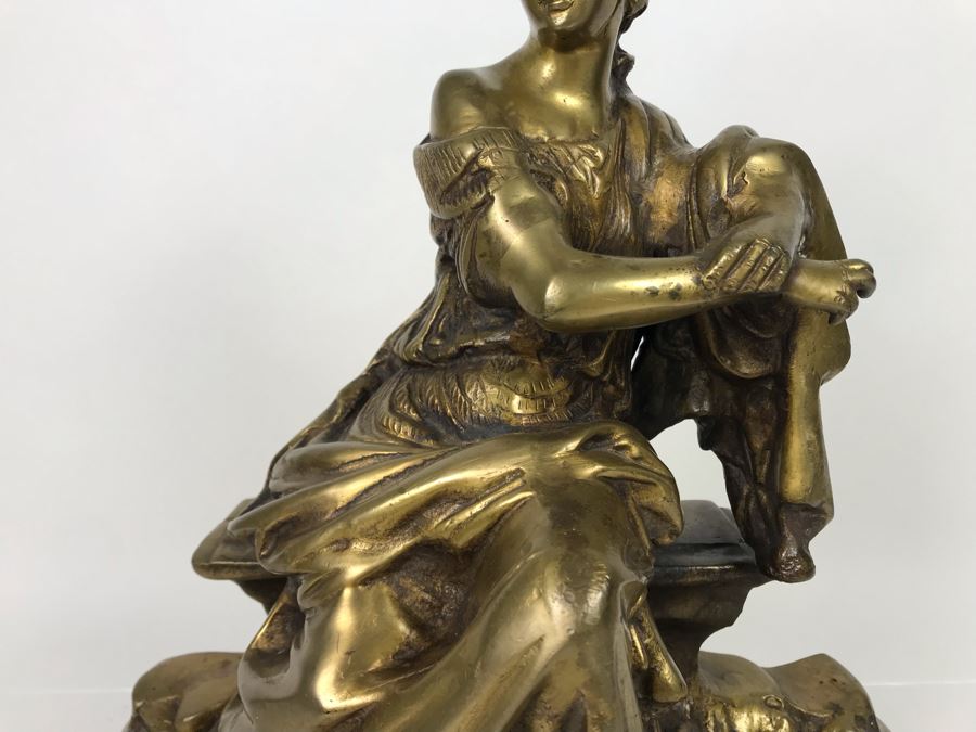 JUST ADDED - Brass Sculpture Of Woman 16H - FRE [Photo 4]