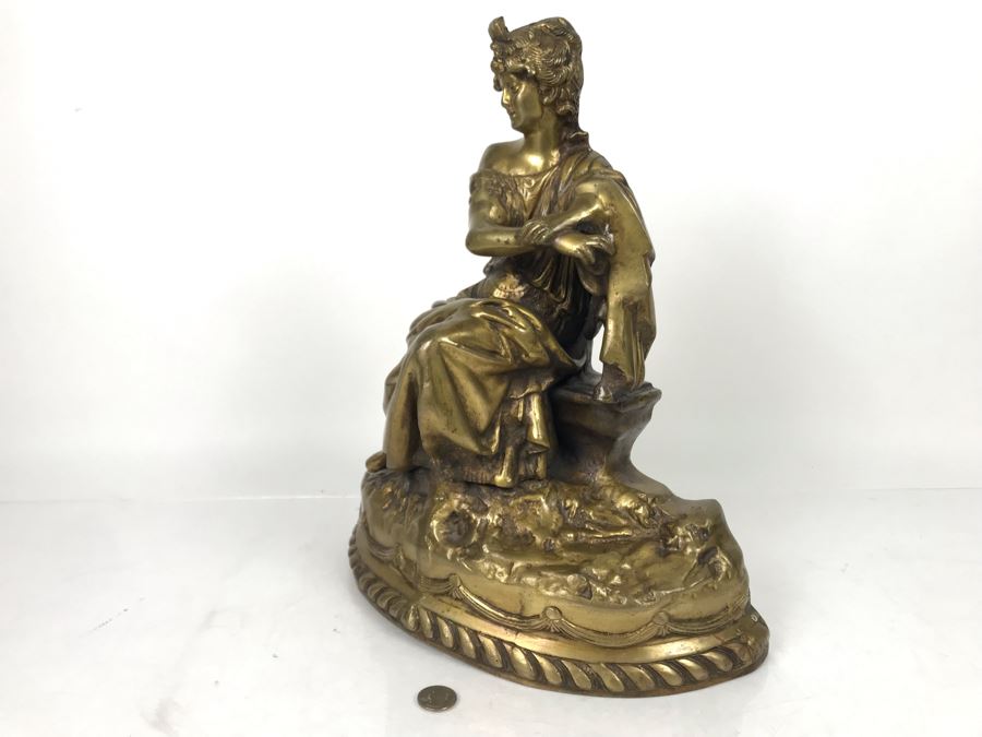 JUST ADDED - Brass Sculpture Of Woman 16H - FRE [Photo 6]