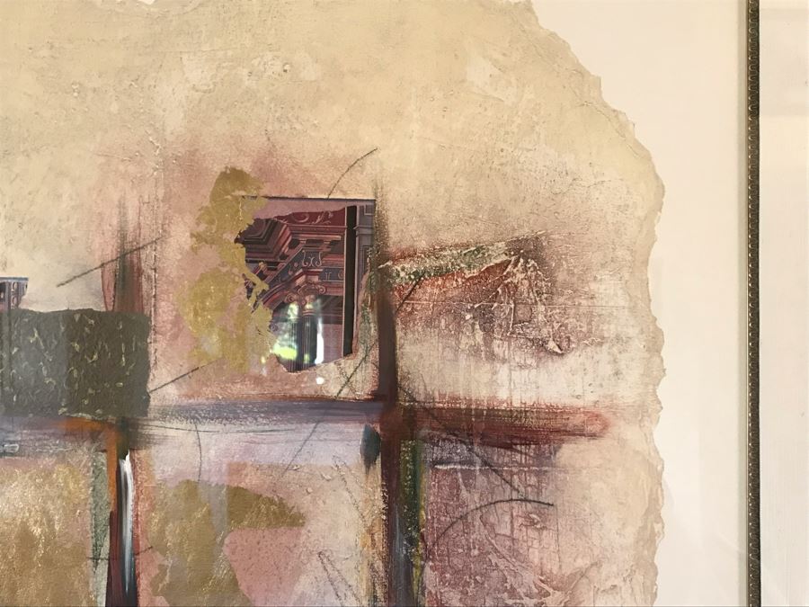 JUST ADDED - Lauren Paul Monoprint/Monotype Titled 'Ancient Times II' Edition 1 Of 1 - Large 43 X 55 - FRE [Photo 6]