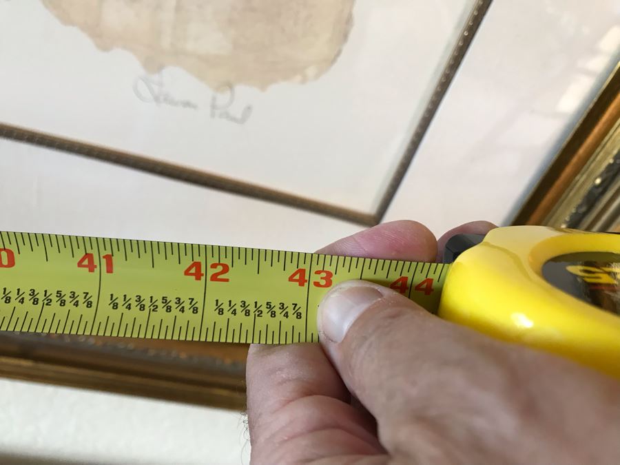 JUST ADDED - Lauren Paul Monoprint/Monotype Titled 'Ancient Times II' Edition 1 Of 1 - Large 43 X 55 - FRE [Photo 11]