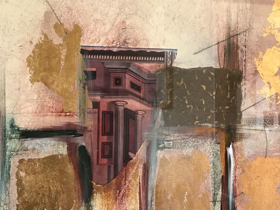 JUST ADDED - Lauren Paul Monoprint/Monotype Titled 'Ancient Times II' Edition 1 Of 1 - Large 43 X 55 - FRE [Photo 7]