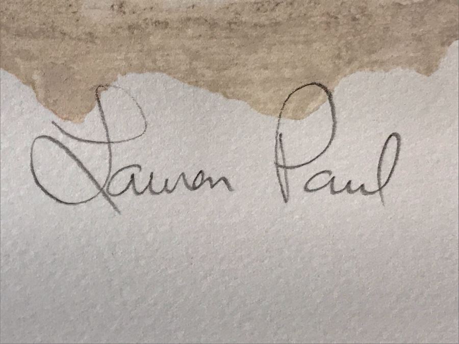 JUST ADDED - Lauren Paul Monoprint/Monotype Titled 'Ancient Times II' Edition 1 Of 1 - Large 43 X 55 - FRE [Photo 9]