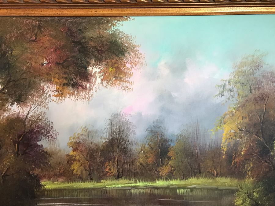 JUST ADDED - Large Original Plein Air Oil Painting 55 X 31 - FRE [Photo 6]