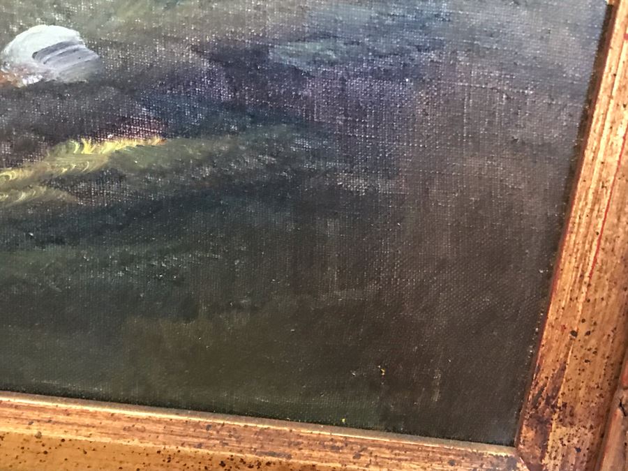 JUST ADDED - Large Original Plein Air Oil Painting 55 X 31 - FRE [Photo 8]