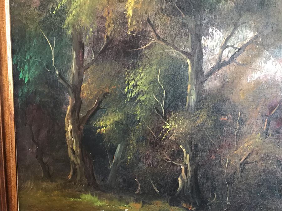 JUST ADDED - Large Original Plein Air Oil Painting 55 X 31 - FRE [Photo 7]