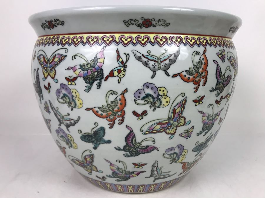 JUST ADDED - Chinese Fish Bowl Planter 11H X 14W - FRE [Photo 2]