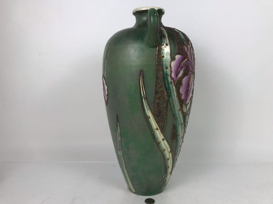JUST ADDED - Stunning Art Nouveau Signed Vase 18H - FRE [Photo 8]