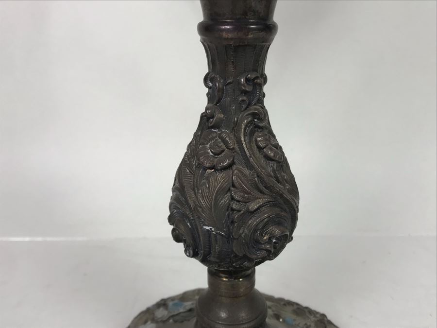 JUST ADDED - Vintage Silverplate Candelabra 15H - FRE [Photo 4]