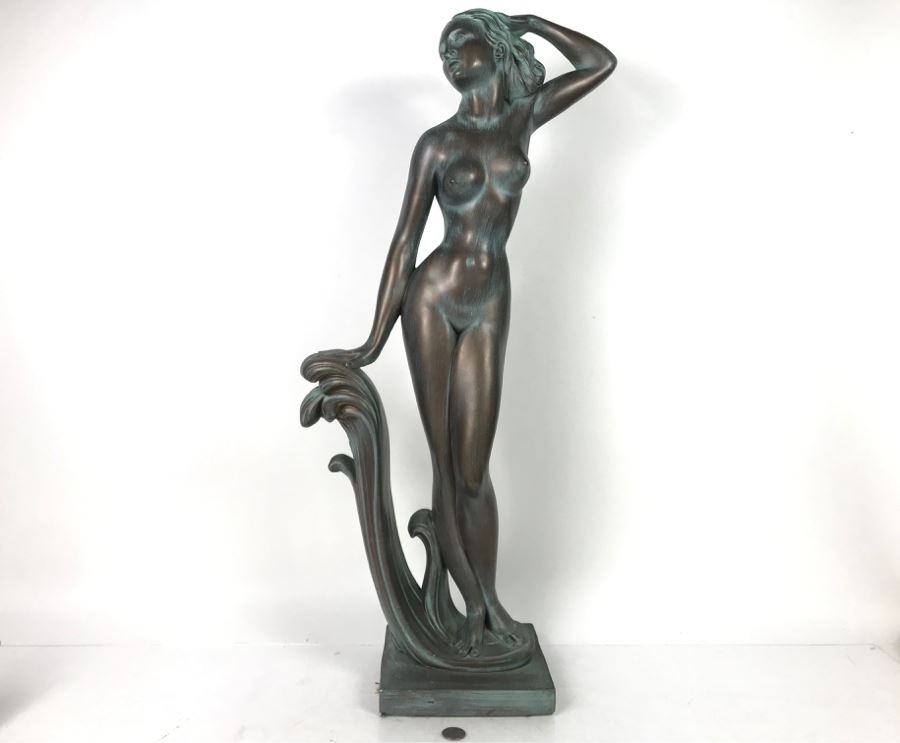 JUST ADDED - Large Vintage 1966 Universal Statuary Corp 371 Nude Statue Figurine 30H - FRE