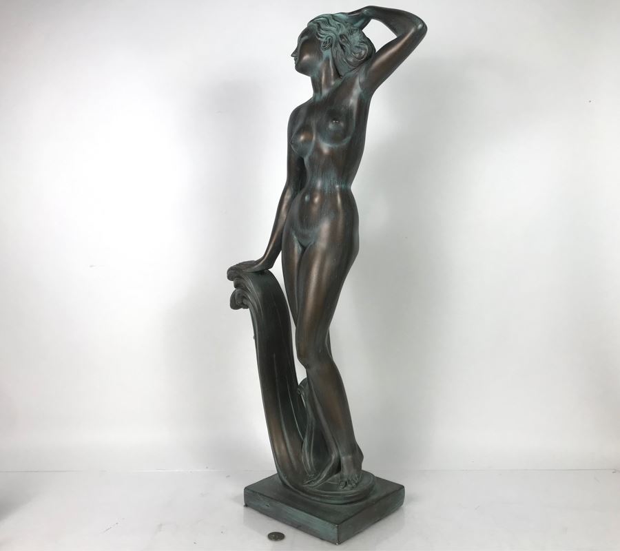 JUST ADDED - Large Vintage 1966 Universal Statuary Corp 371 Nude Statue Figurine 30H - FRE [Photo 6]
