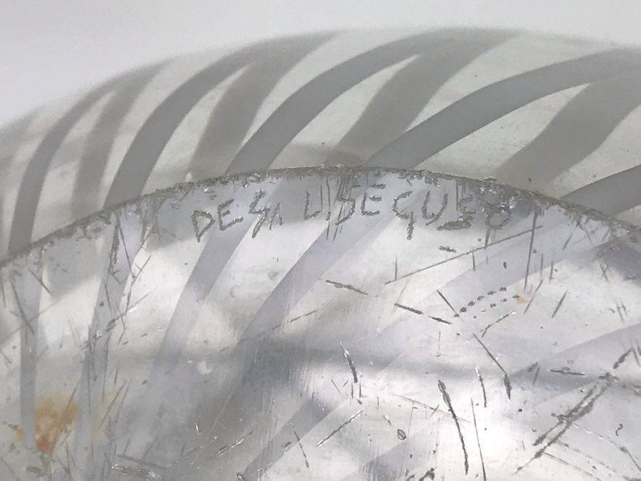 JUST ADDED - Vintage Signed Livio Seguso Striped Murano Art Glass Vase 13.5H - Retails $775 - FRE [Photo 11]