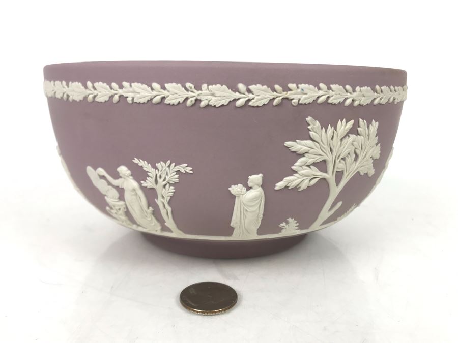 JUST ADDED - Purple Wedgwood England Bowl 8R - FRE [Photo 2]