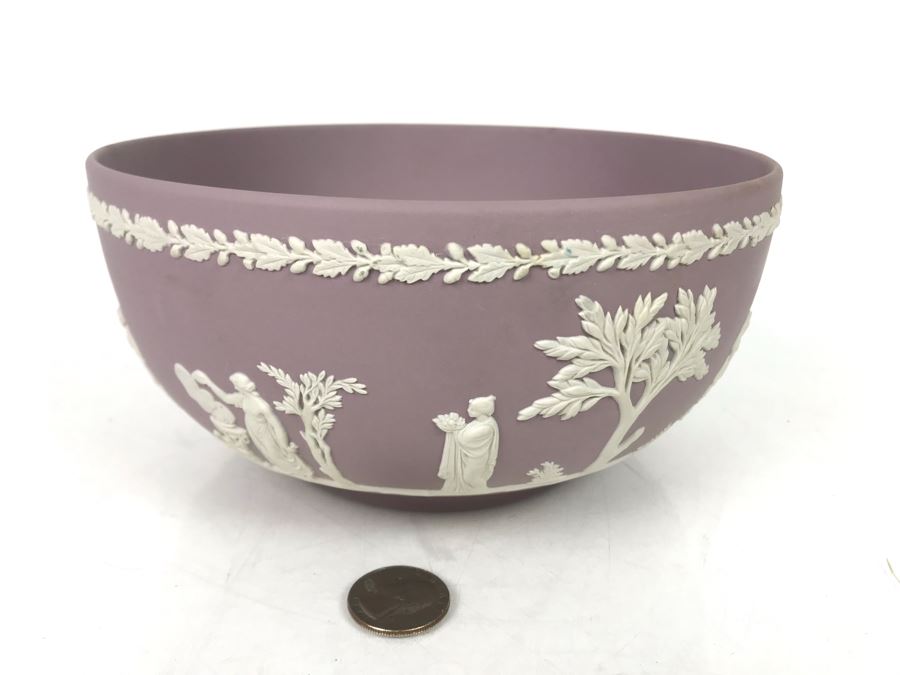 JUST ADDED - Purple Wedgwood England Bowl 8R - FRE [Photo 3]