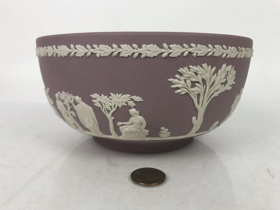 JUST ADDED - Purple Wedgwood England Bowl 8R - FRE [Photo 6]