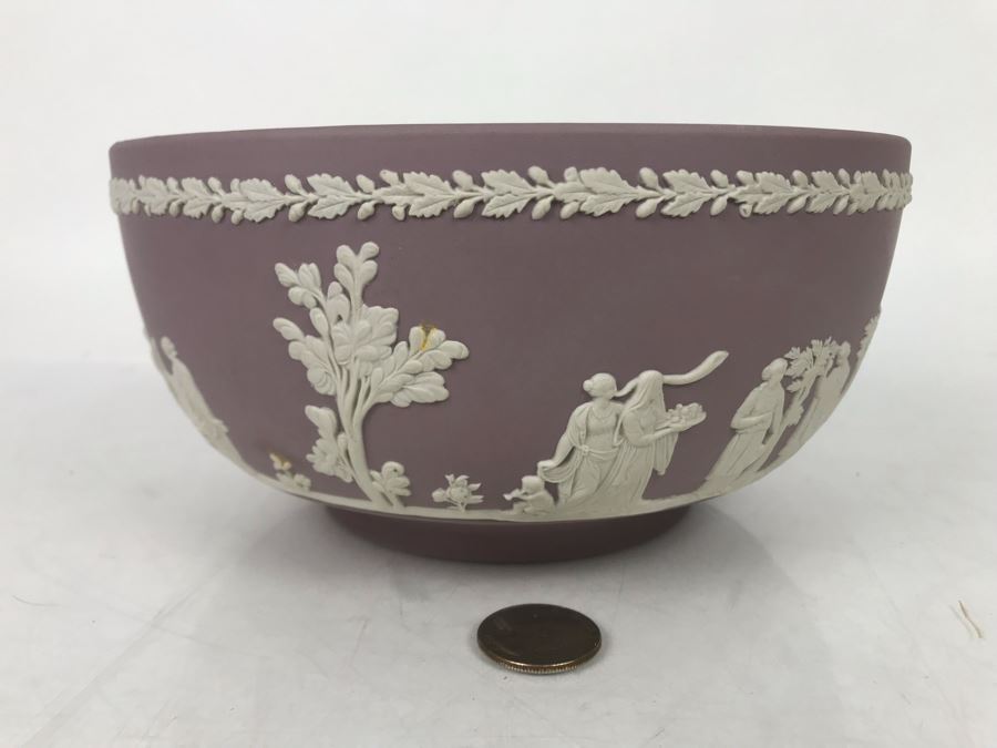 JUST ADDED - Purple Wedgwood England Bowl 8R - FRE [Photo 5]