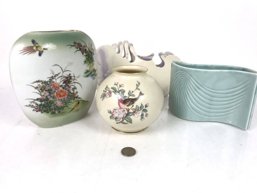 JUST ADDED - Pair Of Japanese Vases, Leung Vase (With Some Minor Damage) And Lenox Vase - FRE [Photo 14]