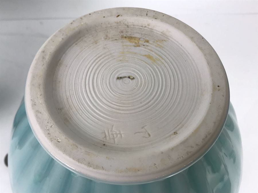 JUST ADDED - Pair Of Signed Vases 9.5H - FRE [Photo 6]