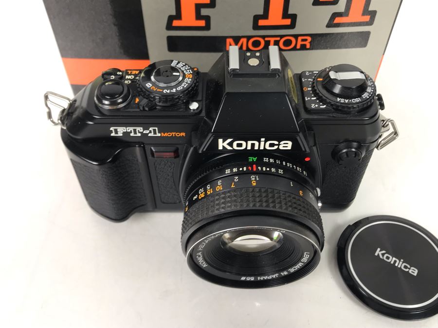 JUST ADDED - Vintage Like New Konica FT-1 Motor Camera With Lens And Box - FRE [Photo 5]