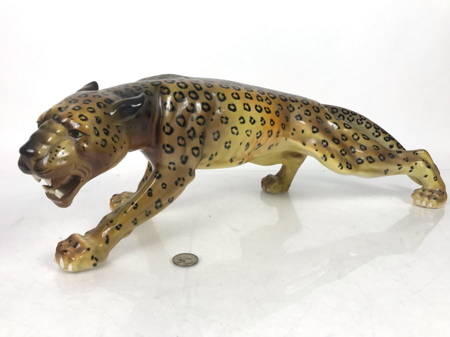 JUST ADDED - Long Leopard Figurine 21L X 6.5H - FRE [Photo 2]