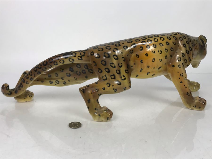 JUST ADDED - Long Leopard Figurine 21L X 6.5H - FRE [Photo 8]