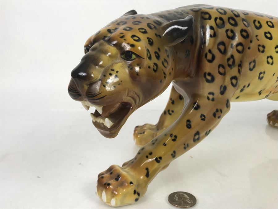 JUST ADDED - Long Leopard Figurine 21L X 6.5H - FRE [Photo 3]