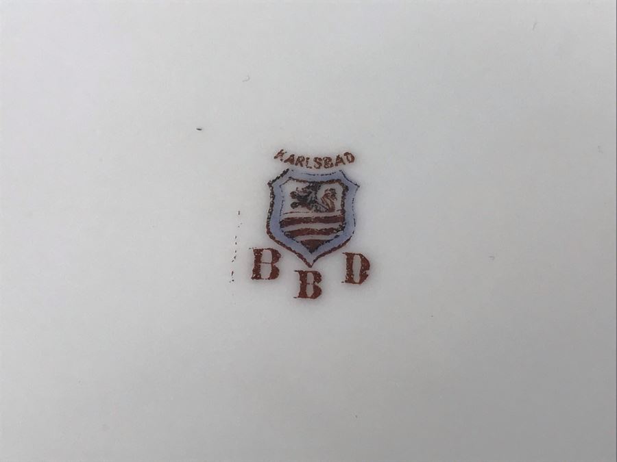 JUST ADDED - Porcelaine De Paris French Porcelain Plummer Ltd Flower Pot 7R, Karlsbad BBD Bowl And Art Glass Vase 12H - FRE [Photo 11]