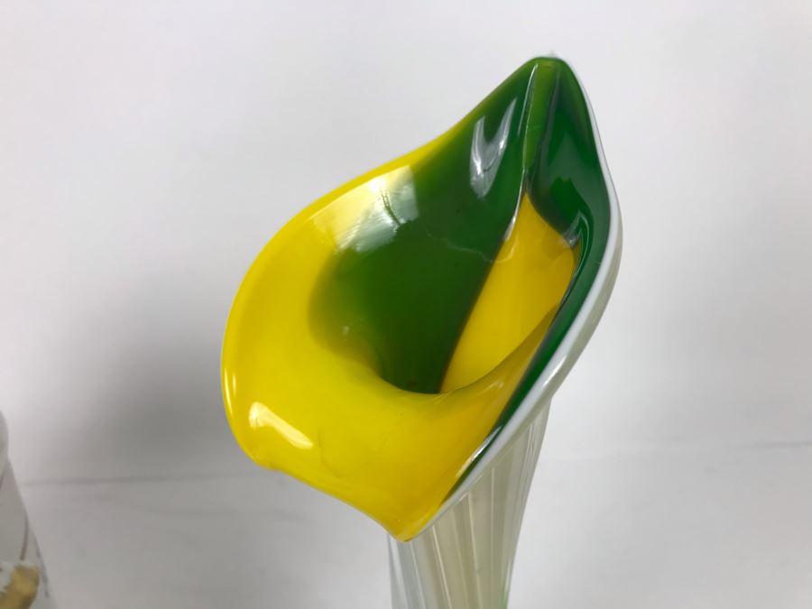 JUST ADDED - Porcelaine De Paris French Porcelain Plummer Ltd Flower Pot 7R, Karlsbad BBD Bowl And Art Glass Vase 12H - FRE [Photo 13]