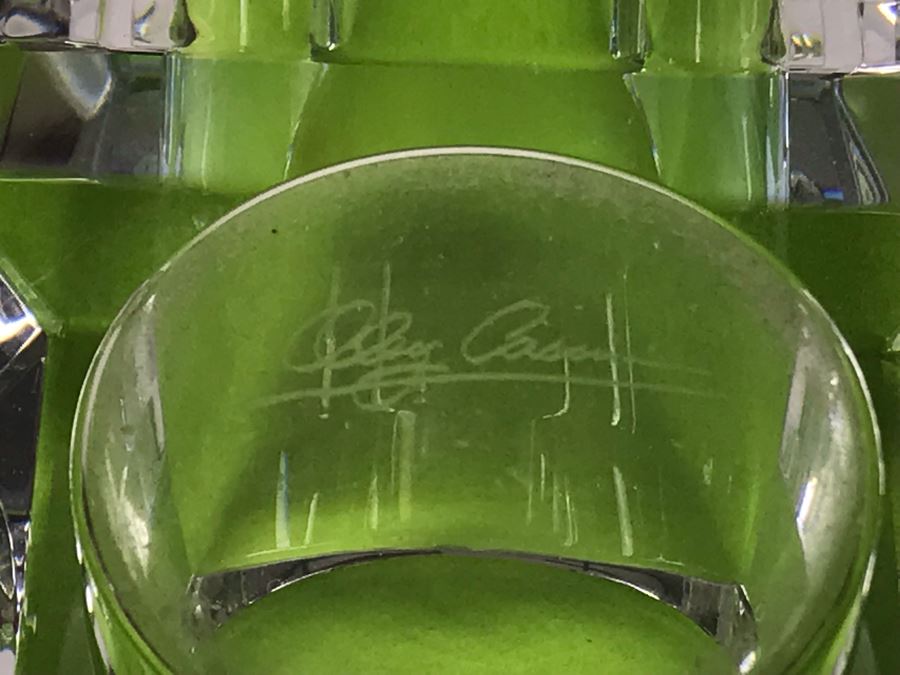 JUST ADDED - (10) Lenox Crystal Glasses, Signed Oleg Cassini Crystal Candle Holder And Signed Orrefors Sweden Candle Holder - FRE [Photo 16]