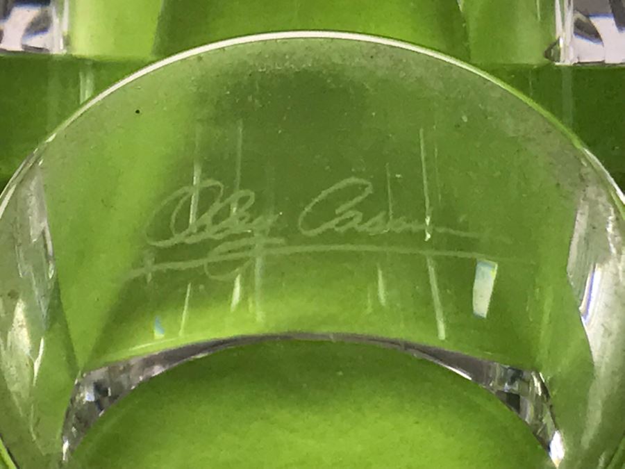 JUST ADDED - (10) Lenox Crystal Glasses, Signed Oleg Cassini Crystal Candle Holder And Signed Orrefors Sweden Candle Holder - FRE [Photo 15]