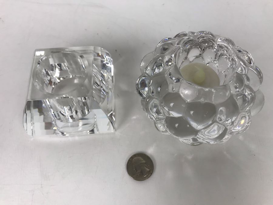 JUST ADDED - (10) Lenox Crystal Glasses, Signed Oleg Cassini Crystal Candle Holder And Signed Orrefors Sweden Candle Holder - FRE [Photo 12]