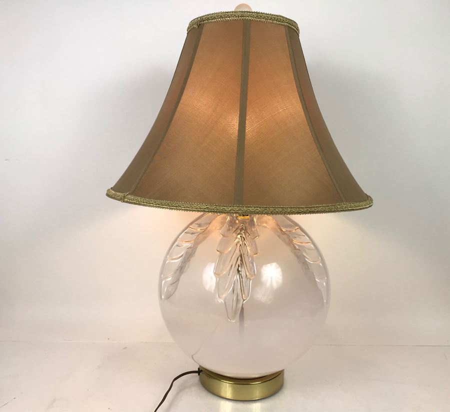 JUST ADDED - Italian Art Glass Table Lamp - FRE [Photo 3]