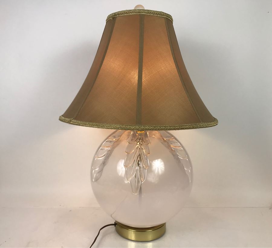 JUST ADDED - Italian Art Glass Table Lamp - FRE