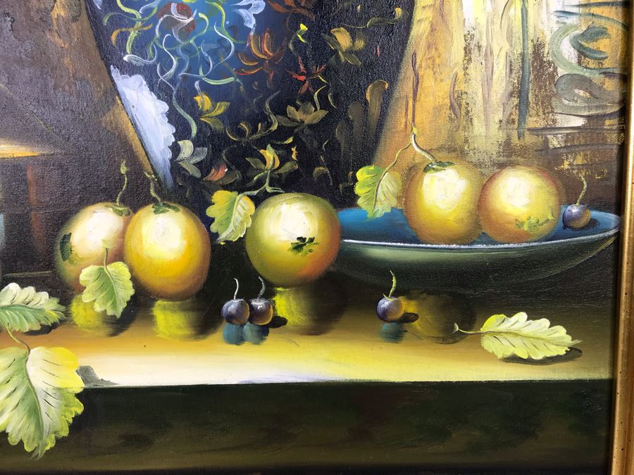 JUST ADDED - Original Oil Painting Signed MIM 27 X 31 - FRE [Photo 5]