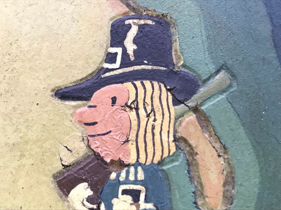 JUST ADDED - Hand Painted Vintage Map Of Cape Cod & Vicinity On Board 23 X 23 [Photo 16]