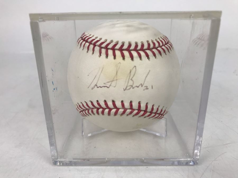 JUST ADDED - Hand Signed Heath Bell Official Major League Baseball In Acrylic Display Box [Photo 2]