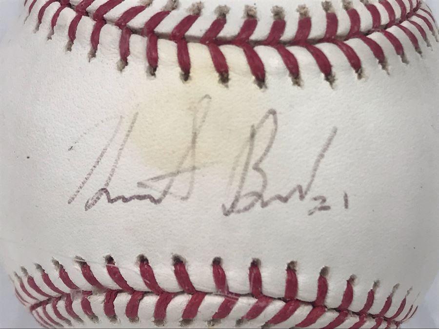 JUST ADDED - Hand Signed Heath Bell Official Major League Baseball In Acrylic Display Box [Photo 3]