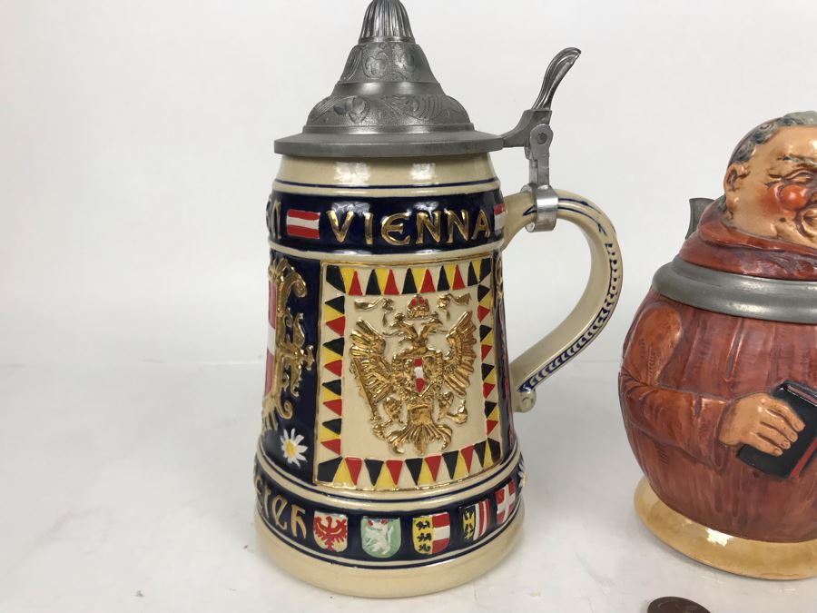 JUST ADDED - (3) Vintage Beer Steins [Photo 4]