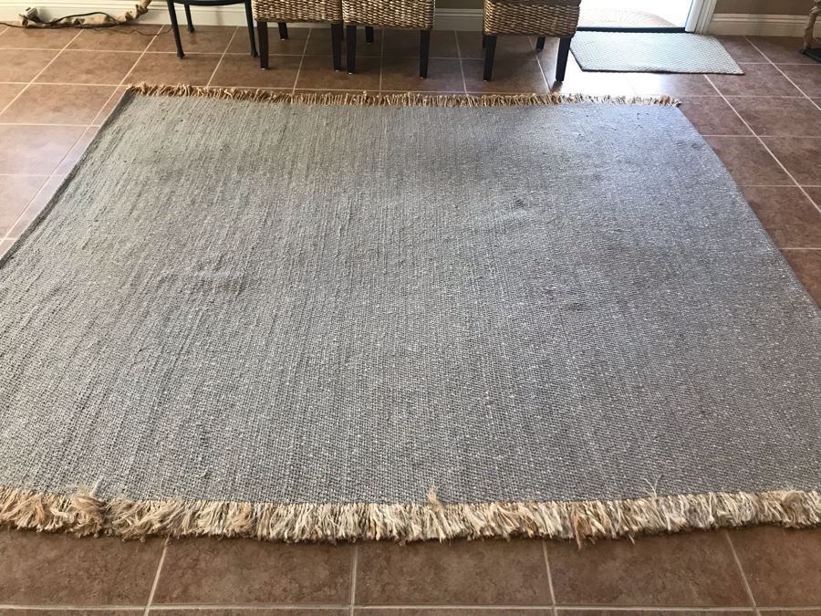 LAST MINUTE ADD - NuLoom Terrain Flatweave Rug 80% Jute, 20% Cotton 7'6' X 9'6' - CE [Photo 3]