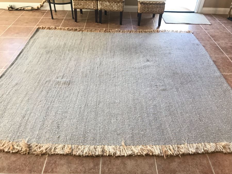 LAST MINUTE ADD - NuLoom Terrain Flatweave Rug 80% Jute, 20% Cotton 7'6' X 9'6' - CE [Photo 2]