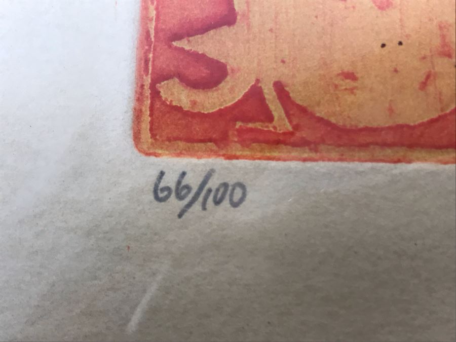 Sergio Gonzalez-Tornero (b. 1927) Chilean / American School Hand Signed 'Twenty-Four Hours' Lithograph 66 Of 100 16 X 18.5 [Photo 8]