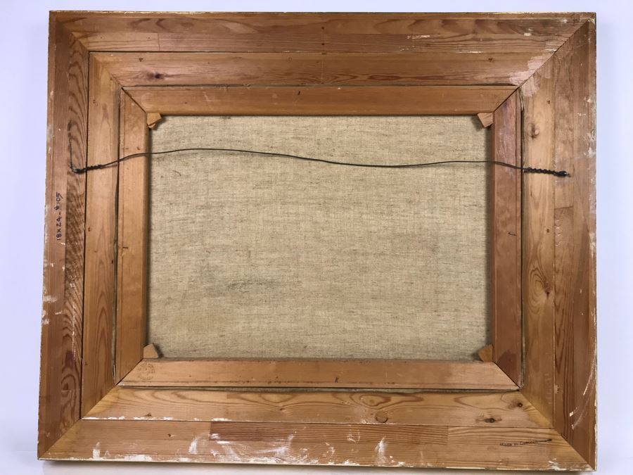 Original Oil Painting By Anton Gutknecht (1907-1988) Seascape Painting 26 X 18 [Photo 10]