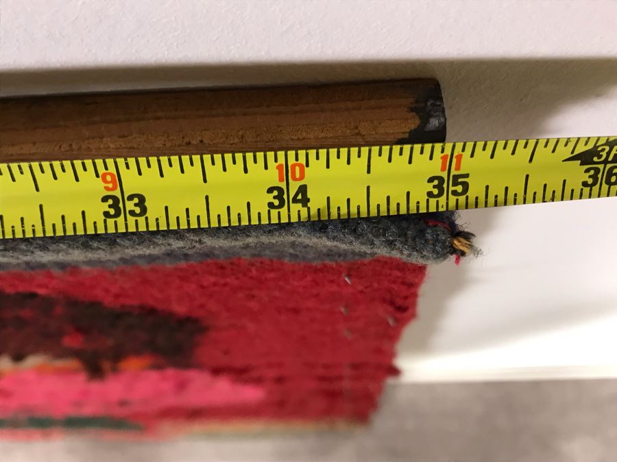 Woven Tapestry On Board Of Jesus Christ Hold Sun In One Hand And Yin And Yang Symbol In Other Hand 35W X 40H [Photo 9]