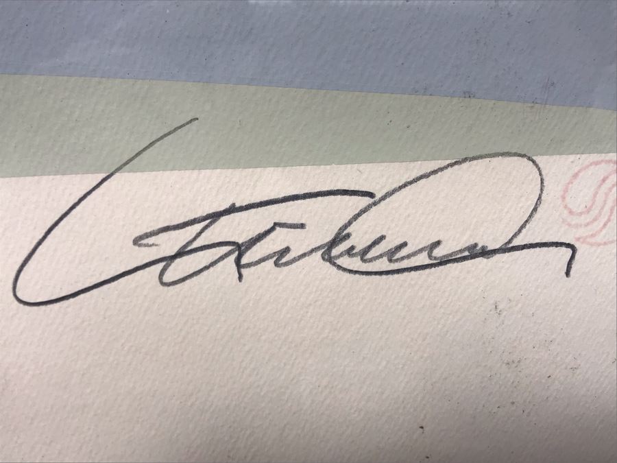 Limited Edition Steven Strickland Geometrical Abstract Signed Serigraph 27 Of 149 Olympus Graphicus 44W X 45H [Photo 5]